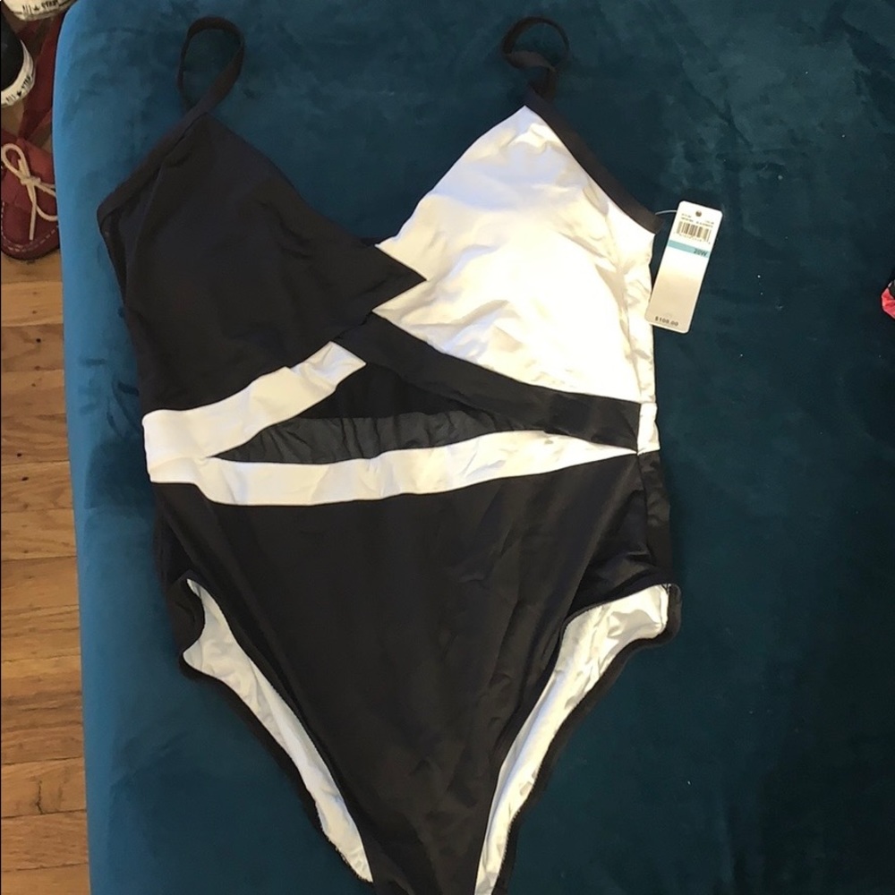 Black and White Bathing Suit
